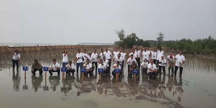 Aksi Restorasi Bumi: Penanaman 10 Ribu Mangrove di Tambakbulusan oleh PT Telkom Indonesia